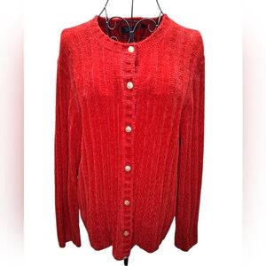 NWOT  Red Button-Up Cardigan